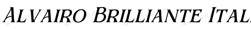 Alvairo Brilliante Italic字体转换